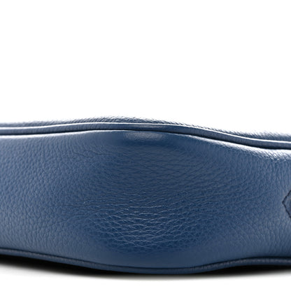 Versace Grained Calfskin Medusa Crossbody Blue 9 of 13