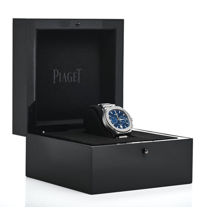 Piaget Stainless Steel 42mm Polo S Chronograph Automatic Watch Blue 5 of 5