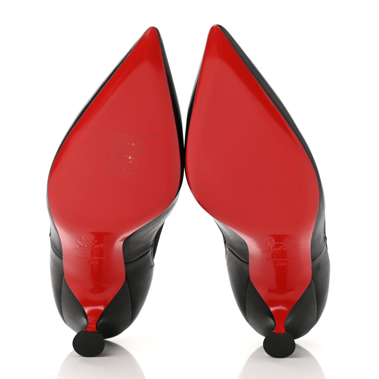 Christian Louboutin Calfskin Carnavague 55 Ankle Boots 38 Black 5 of 9