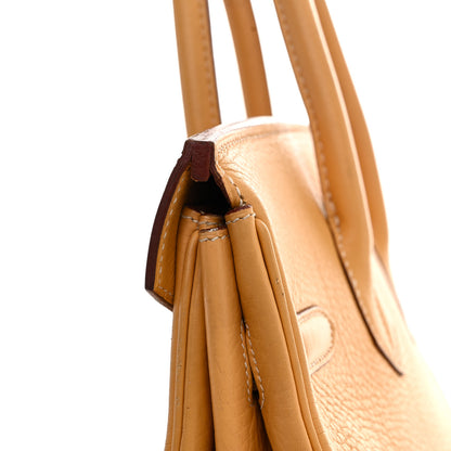Hermes Taurillon Clemence HAC Birkin 32 Natural Sable 19 of 24