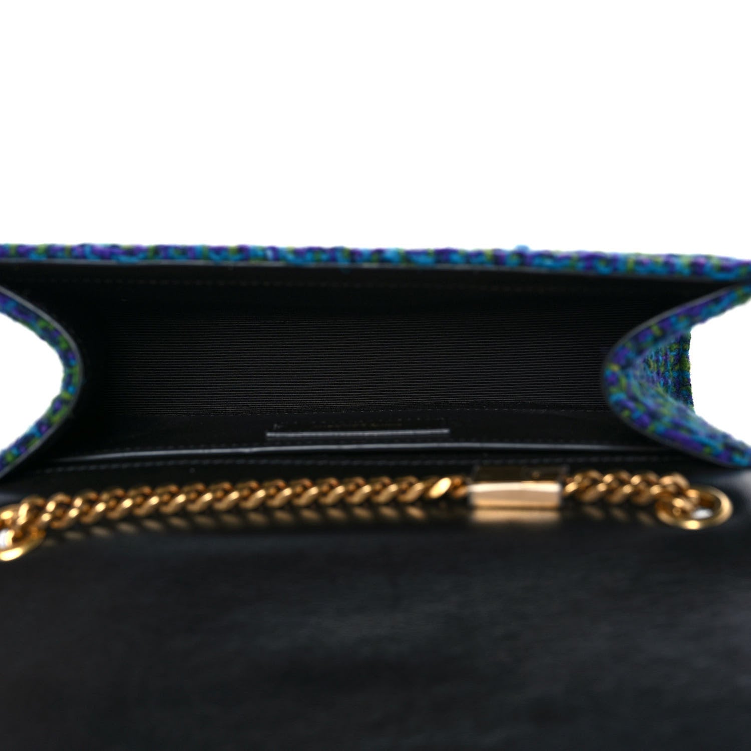 Saint Laurent Tweed Small Monogram Kate Satchel Multicolor 4 of 9