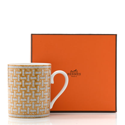 Hermes Porcelain Mosaique au 24 Mug Gold 6 of 6