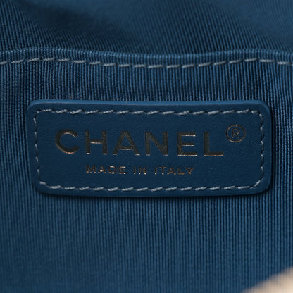 Chanel Crumpled Lambskin Quilted Waist Bag Fanny Pack Blue 6 of 10