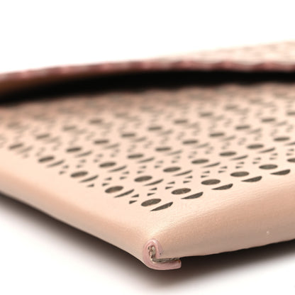 Alaia Calfskin Laser Cut Clutch Sable 8 of 10