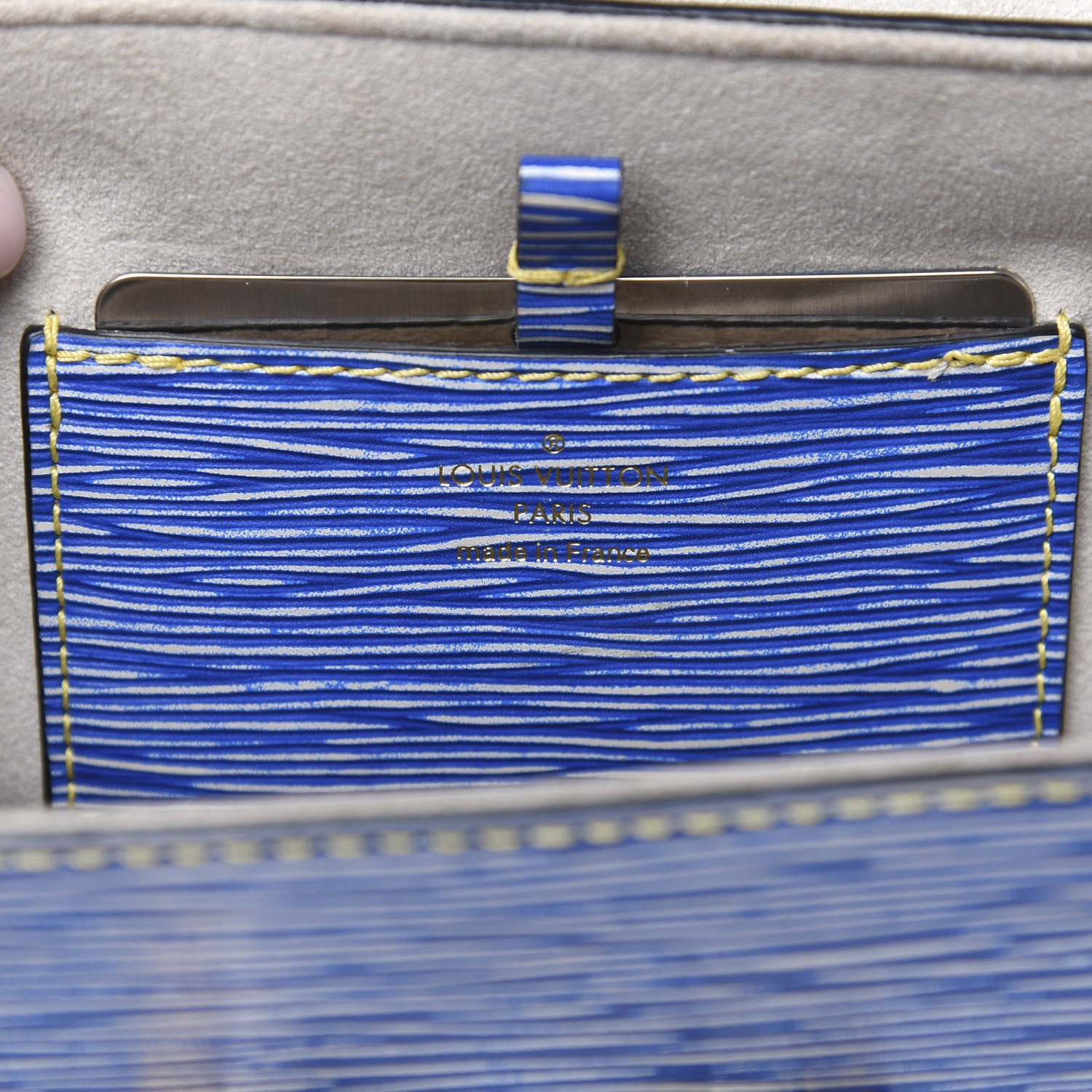 Louis Vuitton Epi Twist Shoulder Bag MM Denim Light 6 of 8