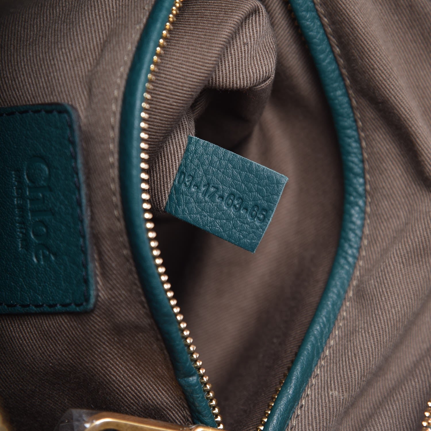 Chloe Calfskin Medium Marcie Satchel Teal 7 of 7