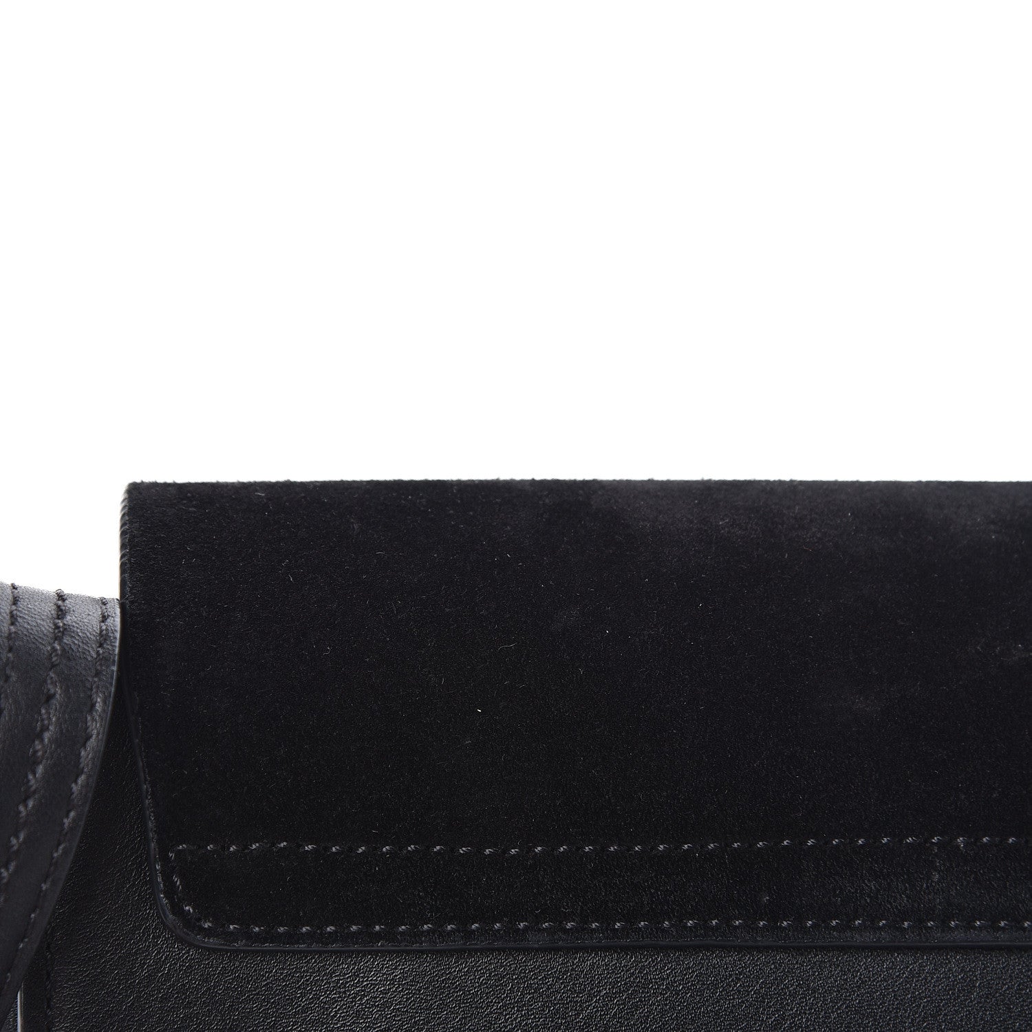 Chloe Suede Calfskin Small Faye Shoulder Bag Black 17 of 19