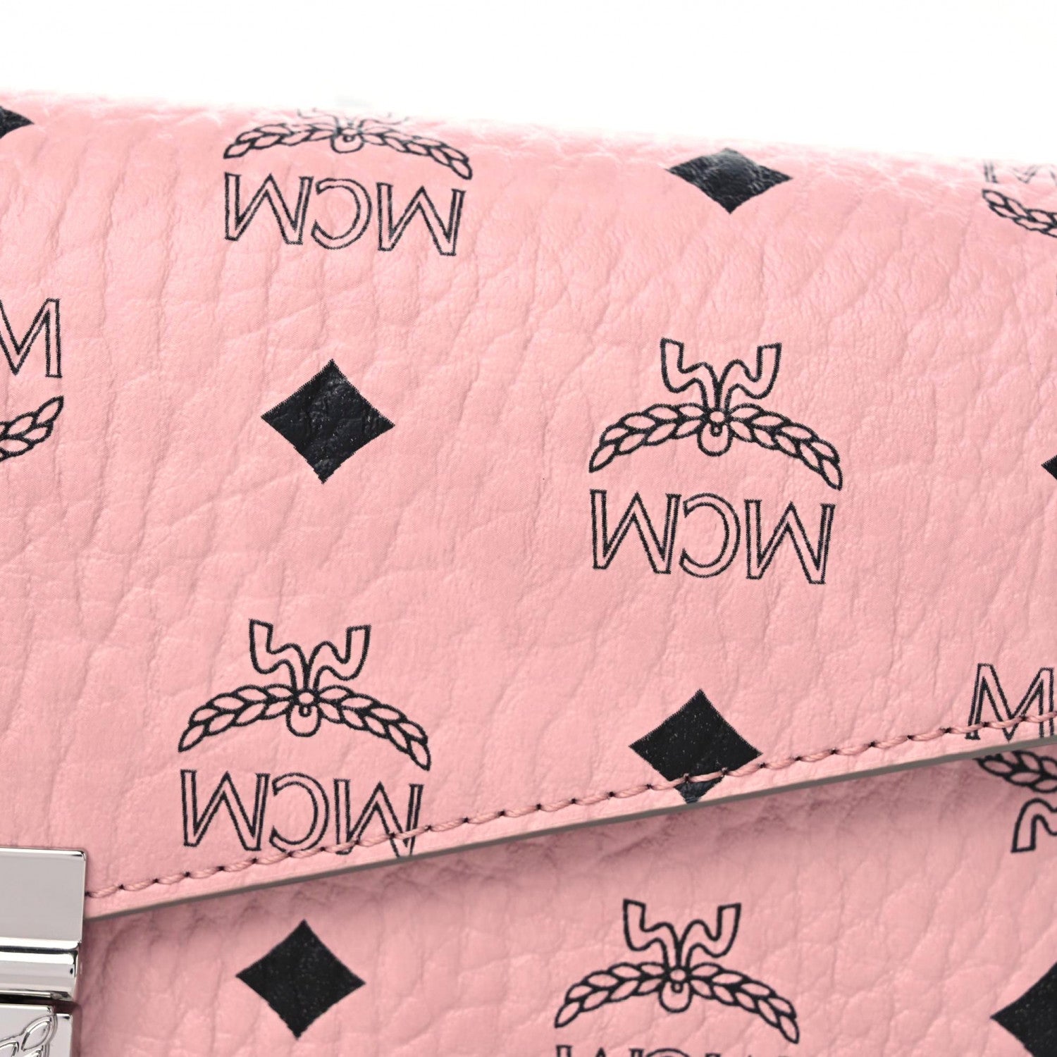 MCM Visetos Medium Millie Crossbody Bag Soft Pink 9 of 10