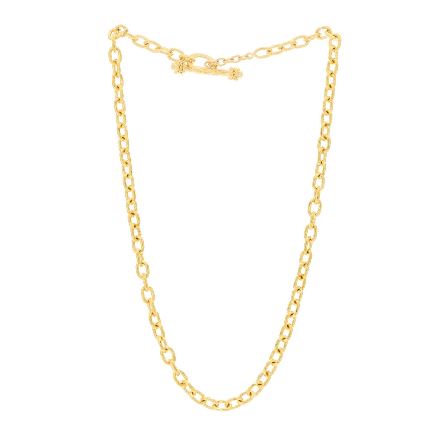 19K Yellow Gold Link Necklace