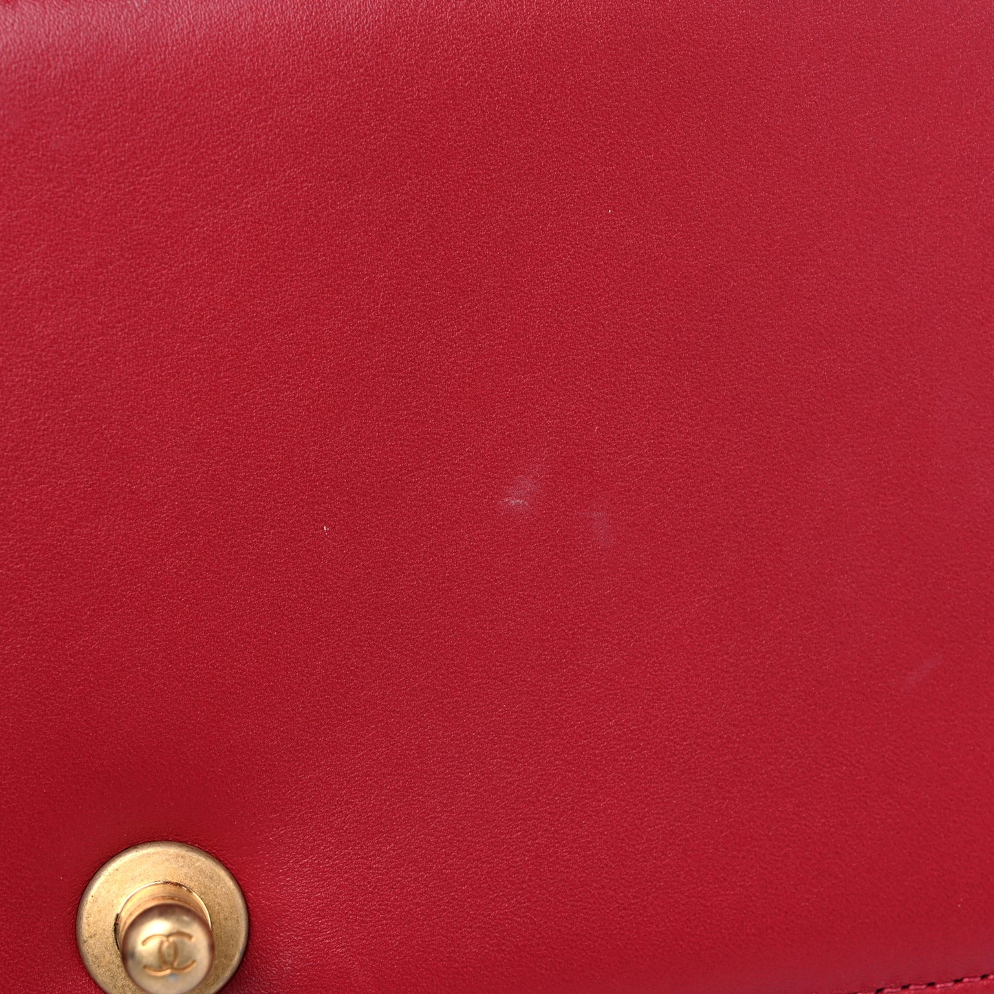 Calfskin Medium Boy Logo Top Handle Flap Red