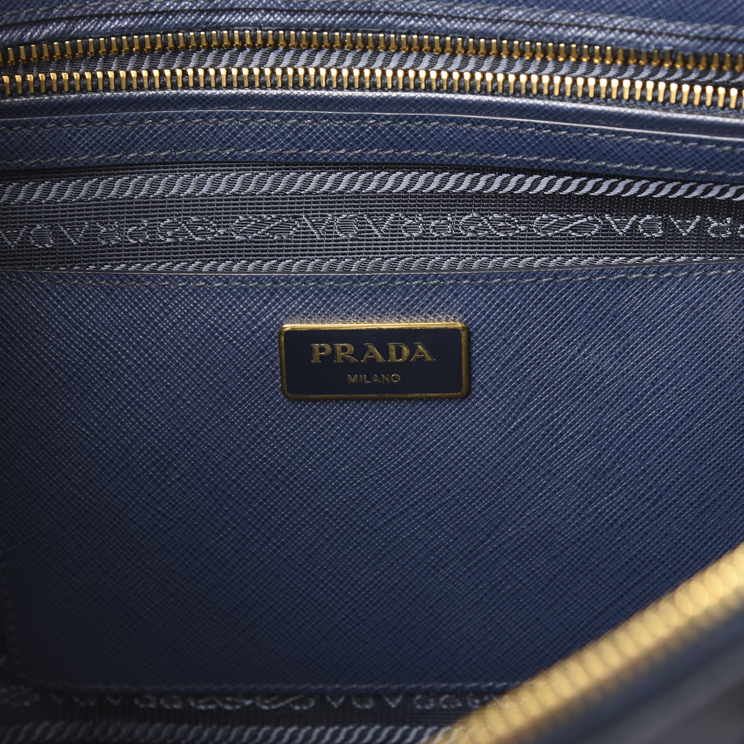 Prada Saffiano Medium Galleria Double Zip Tote Baltico 10 of 11