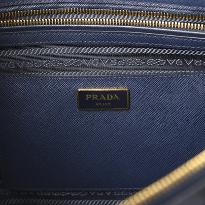 Prada Saffiano Medium Galleria Double Zip Tote Baltico 10 of 11