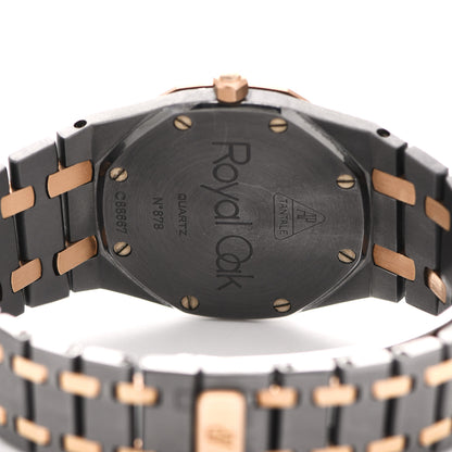 Audemars Piguet Tantalum 18K Rose Gold 33mm Royal Oak Quartz Watch Grey 56175TR.OO.0789TR.01 4 of 4