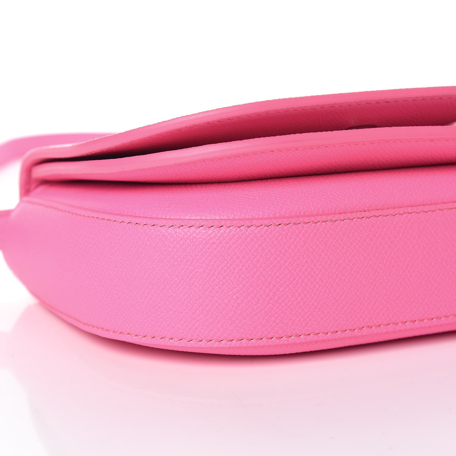 Balenciaga Signature Grained Calfskin Logo Ville Day Bag Acid Pink Black 8 of 9