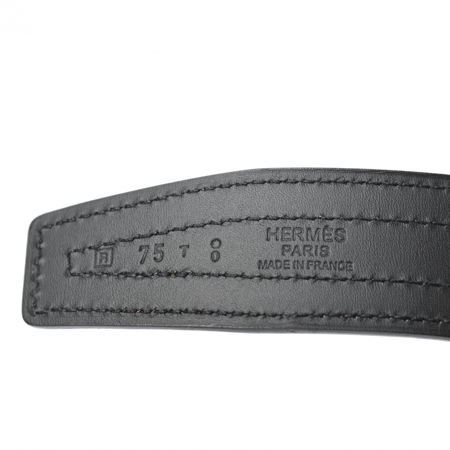 Hermes Swift 32mm Collier De Chien CDC Belt 75 Black Gold 5 of 5