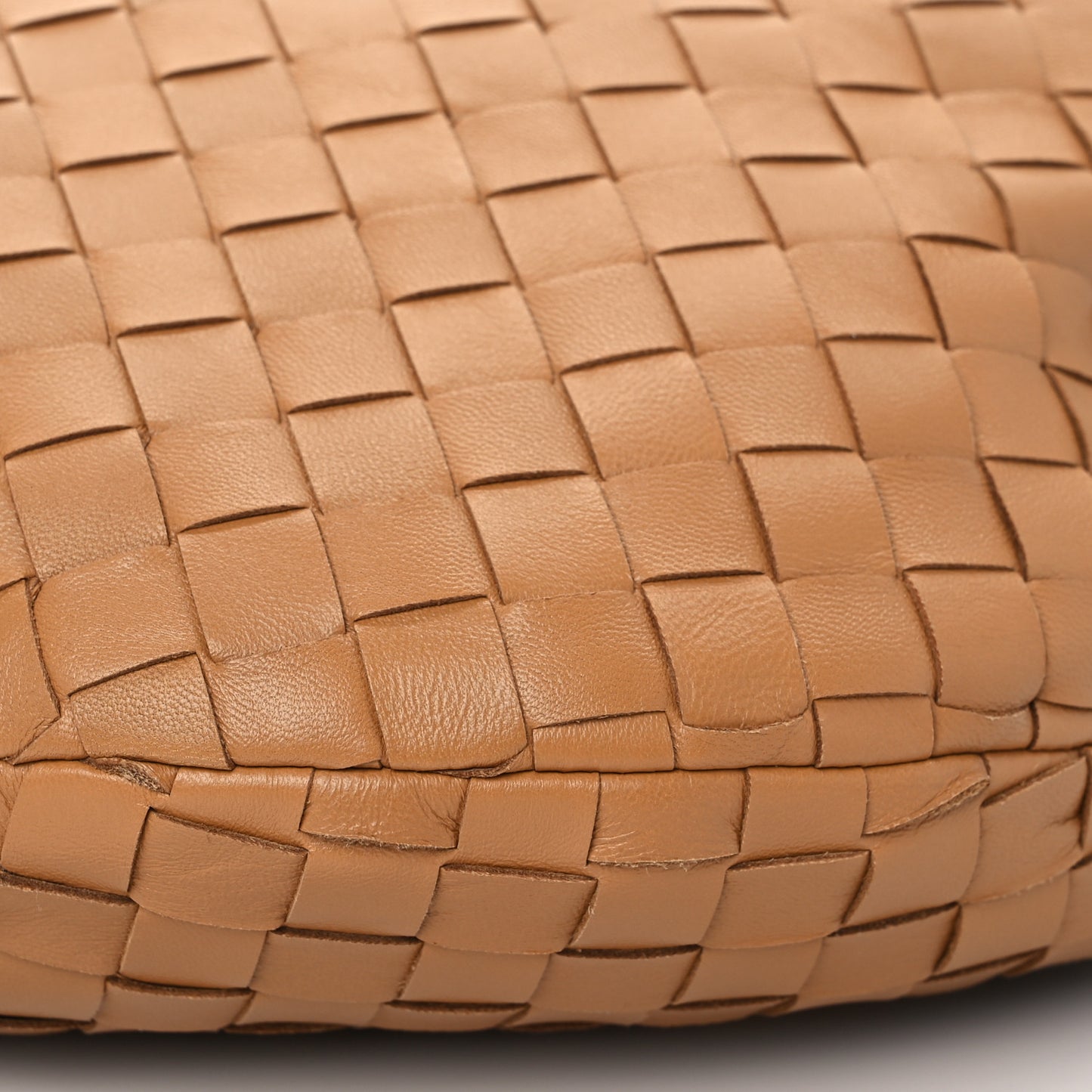 Nappa Intrecciato Teen Jodie Hobo Caramel