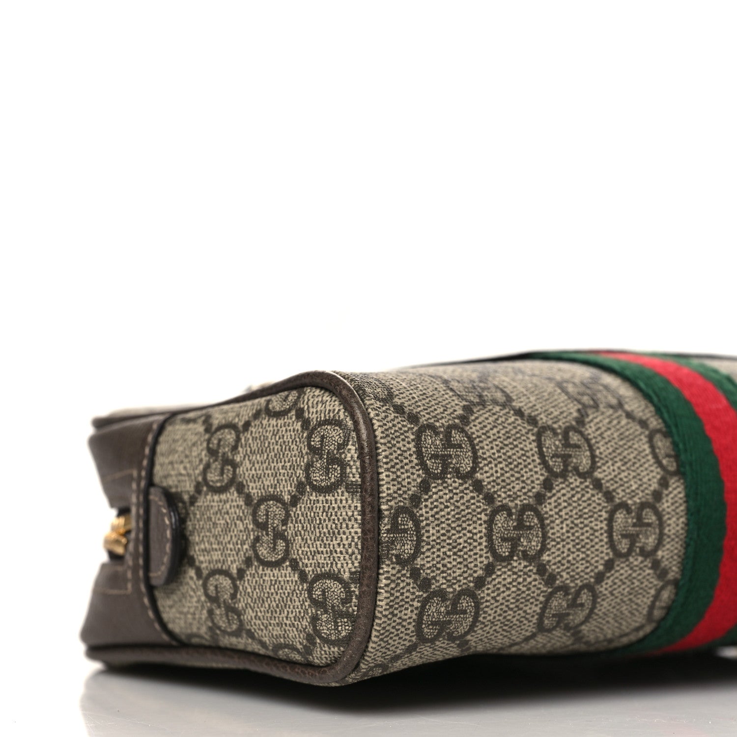 Gucci GG Supreme Monogram Web Small Ophidia Belt Bag 85 34 Dark Brown 9 of 9