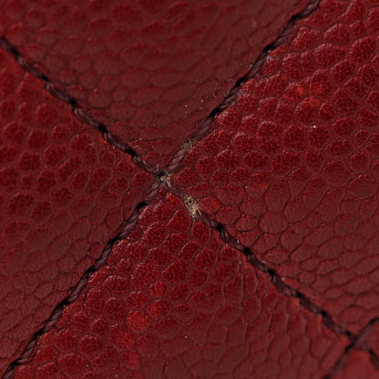Chanel Caviar Quilted Medium Rock In Rome Single Flap Burgundy 14 of 16