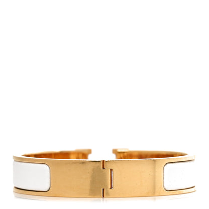 Hermes Enamel Narrow Clic Clac H Bracelet PM White 3 of 5