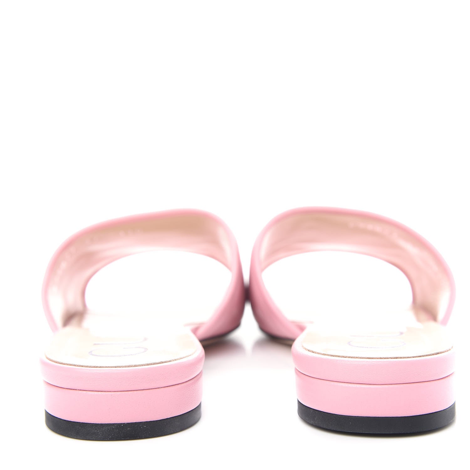 Gucci Nappa Matelasse GG Marmont Flat Slide Sandals 37.5 Wild Rose 7 of 11