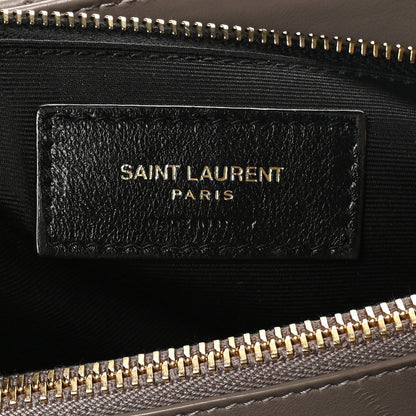 Saint Laurent Calfskin Y Quilted Monogram Medium Loulou Chain Satchel Greyish Brown 6 of 10