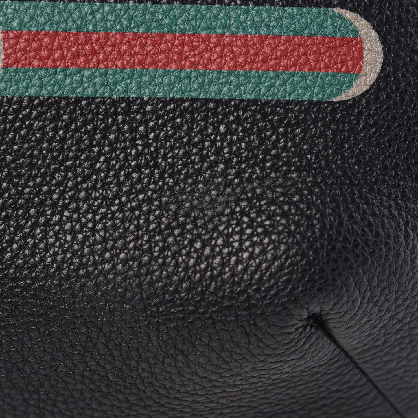 Grained Calfskin Logo Belt Bag Black