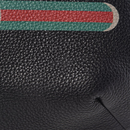 Gucci Grained Calfskin Logo Belt Bag Black 8 of 10