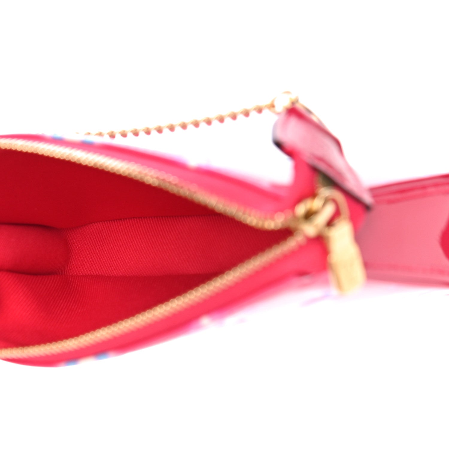Louis Vuitton Vernis Valentine Mini Pochette Accessories Fuchsia Neon 5 of 10