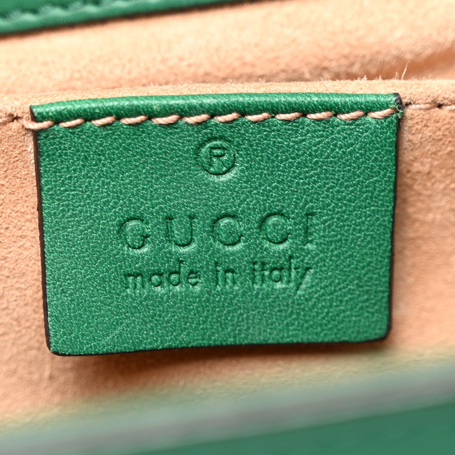 Gucci Calfskin Studded Small Padlock Shoulder Bag Emerald 6 of 15