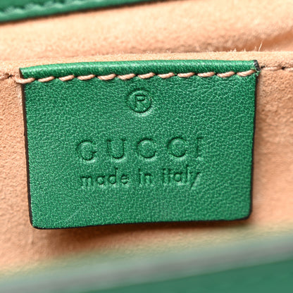 Gucci Calfskin Studded Small Padlock Shoulder Bag Emerald 6 of 15
