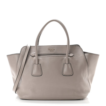 Prada Soft Calf Tote Argilla 1 of 10