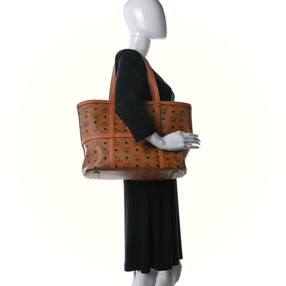 MCM Visetos Medium Delmy Shopper Tote Brown 2 of 9