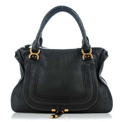 Chloe Calfskin Large Marcie Satchel Black 1 of 7