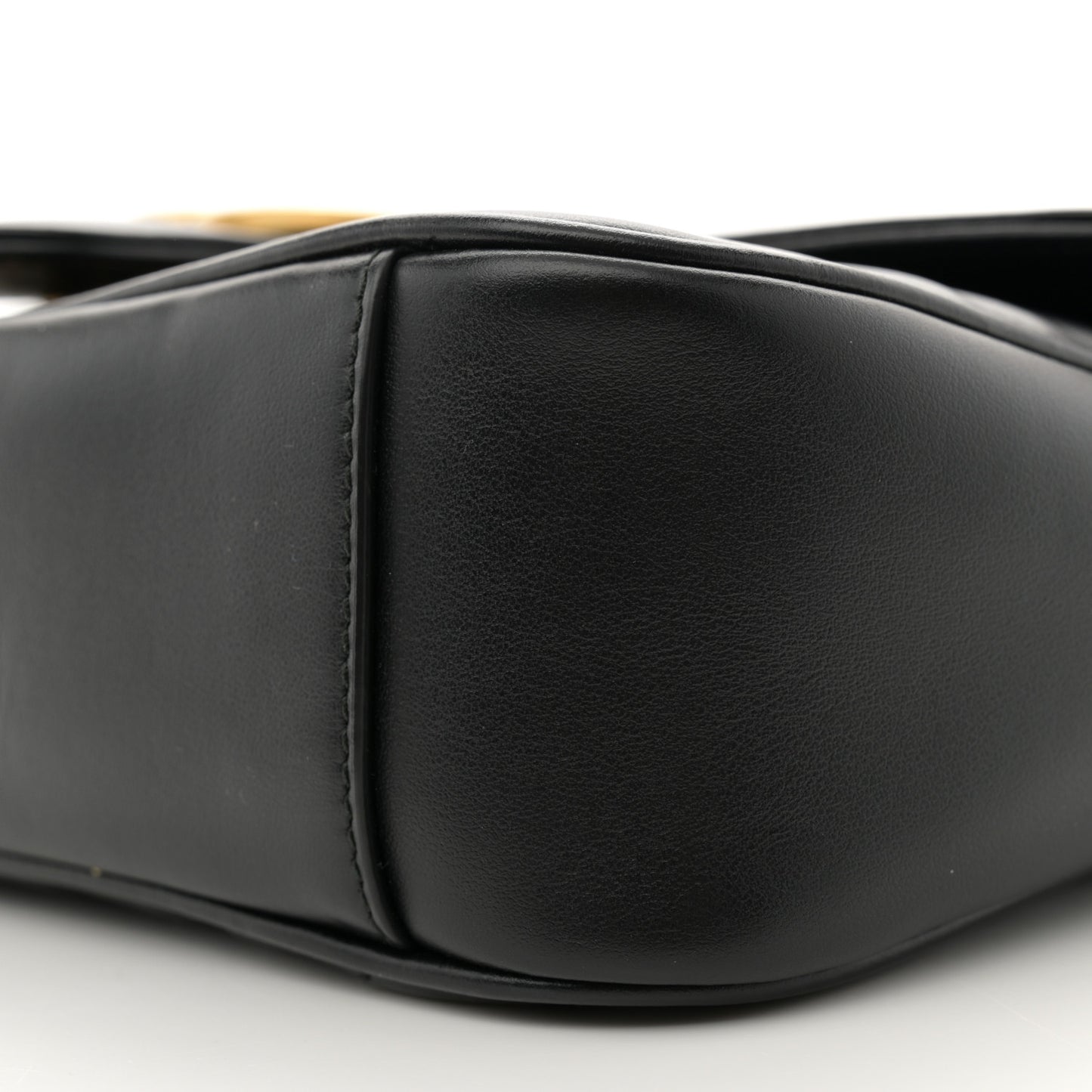 Calfskin Matelasse Small GG Marmont Shoulder Bag Black