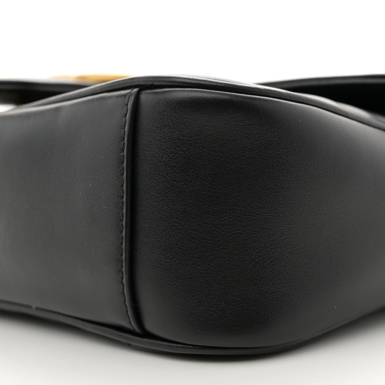 Gucci Calfskin Matelasse Small GG Marmont Shoulder Bag Black 10 of 10