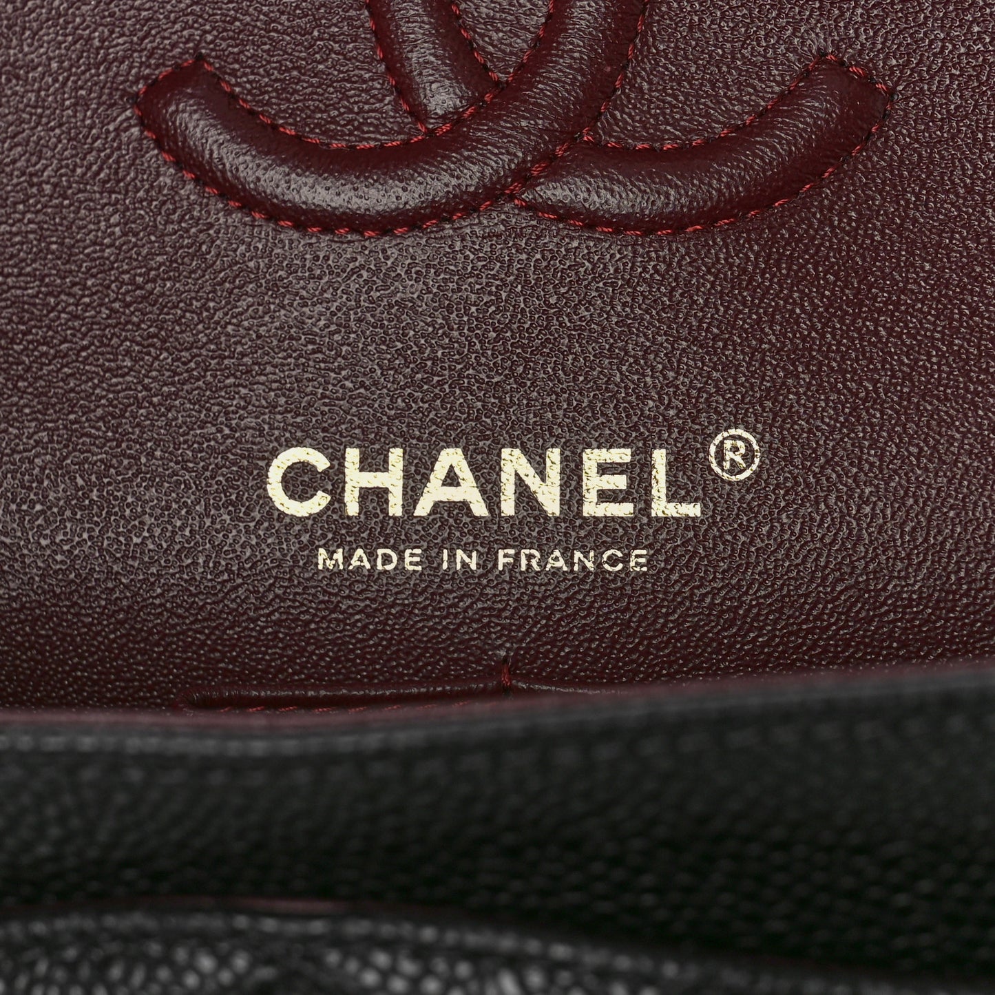 Caviar Quilted Small Double Flap Black