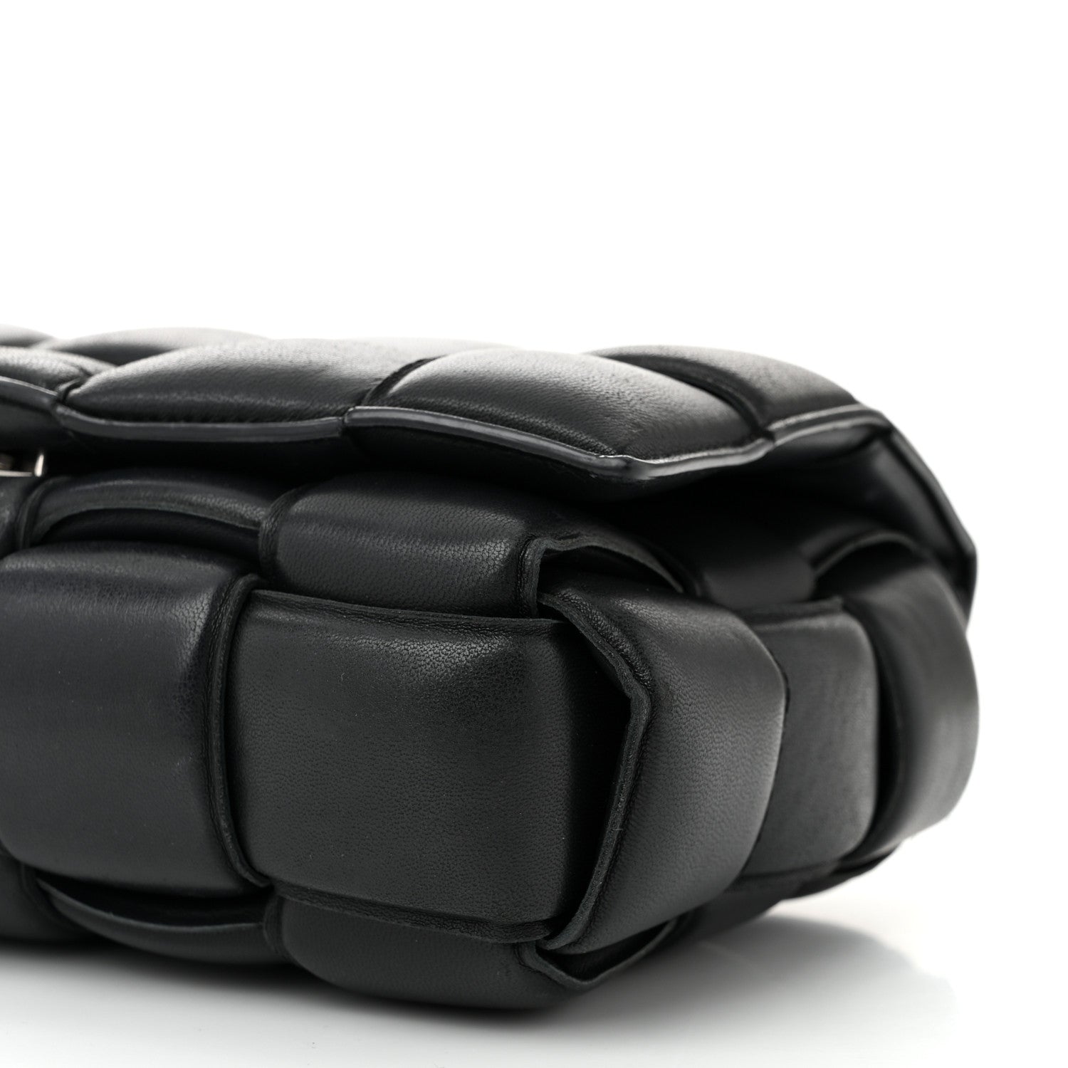 Bottega Veneta Nappa Maxi Intreccio Padded Cassette Crossbody Bag Black 10 of 10