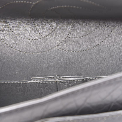 Chanel Metallic Aged Calfskin Quilted 2.55 Reissue 226 Flap Silver 6 of 13