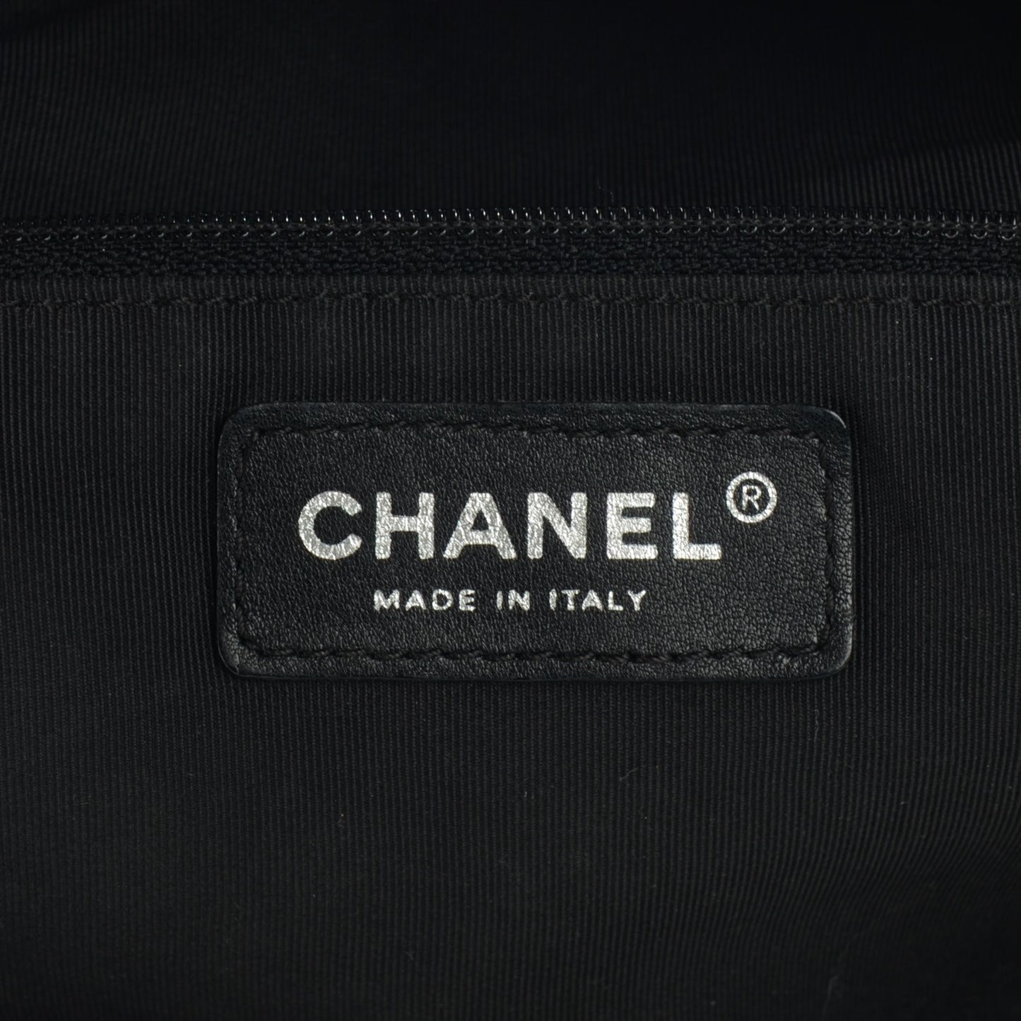 Calfskin CC Chevron All Day Long CC Bag Black
