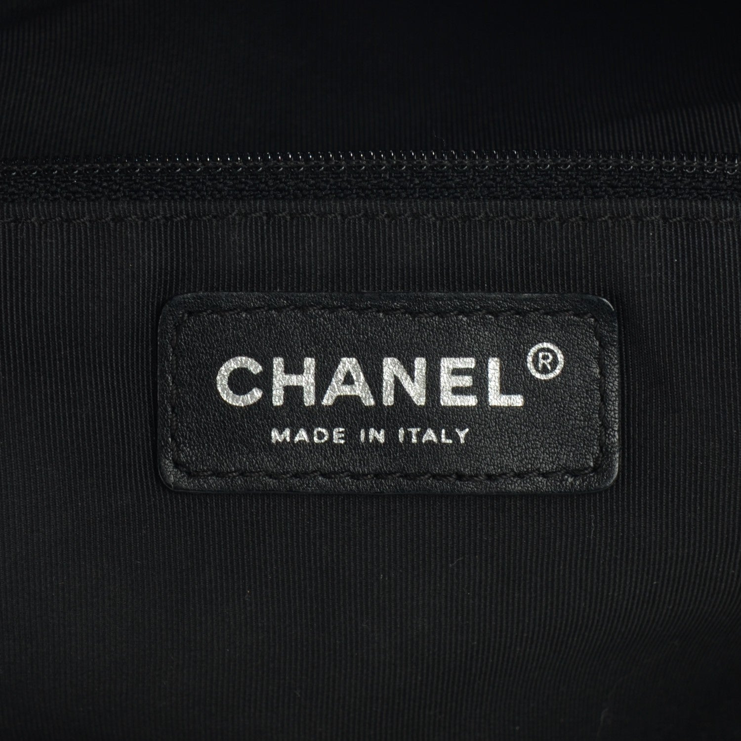 Chanel Calfskin CC Chevron All Day Long CC Bag Black 8 of 11