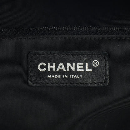 Chanel Calfskin CC Chevron All Day Long CC Bag Black 8 of 11
