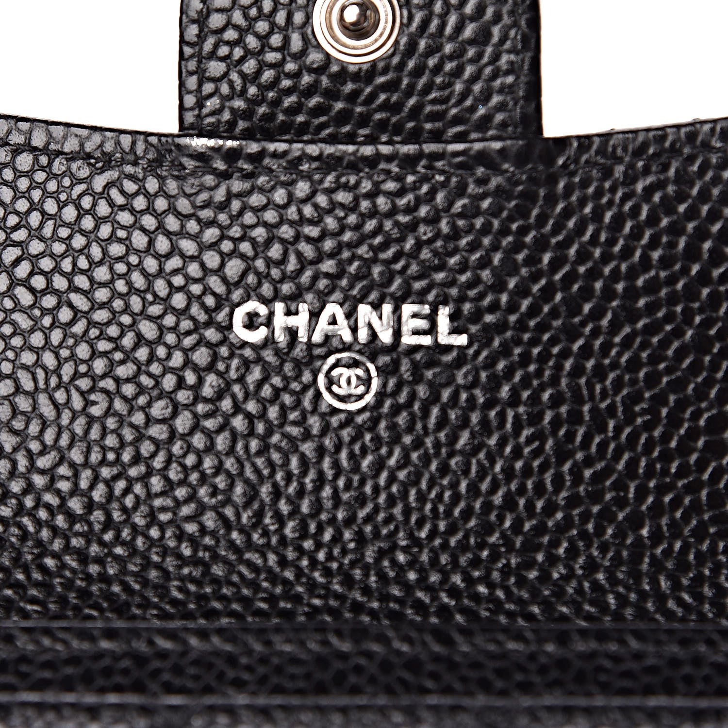 Chanel Caviar Quilted Flap Card Holder Wallet Black 6 of 11
