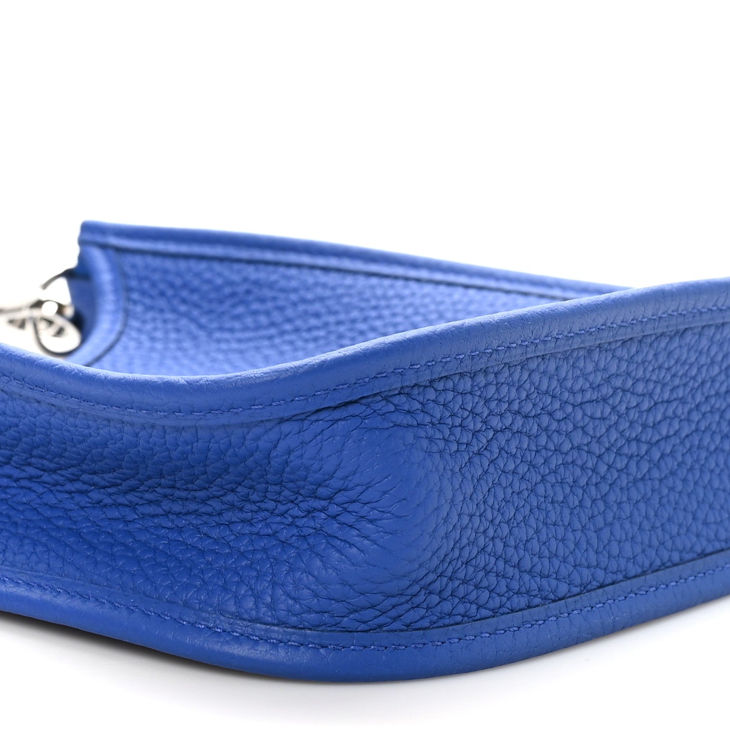 Hermes Taurillon Clemence Maxi Quadrille Evelyne TPM Royal Bleu Bleu Bill Biscuit Rouge H 9 of 11