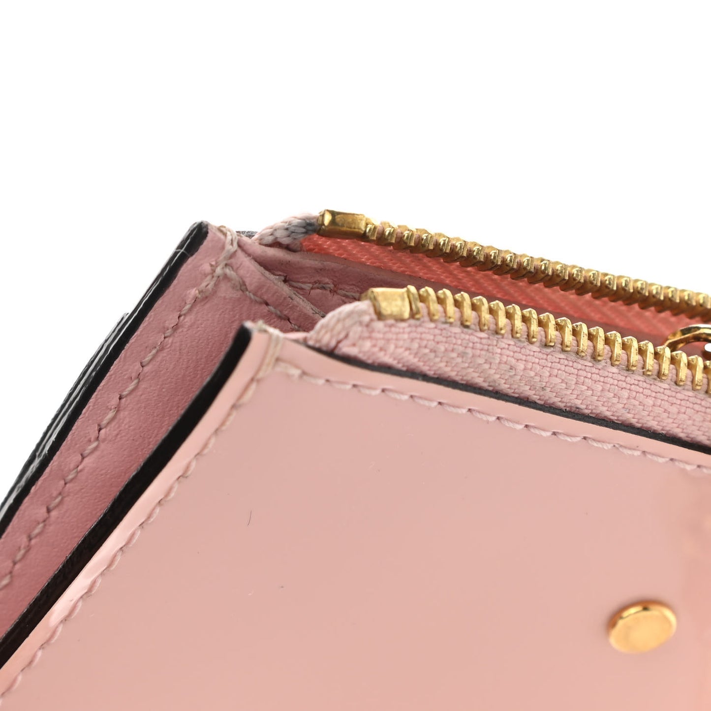 Patent Miroir Venice Key Pouch Rose Ballerine