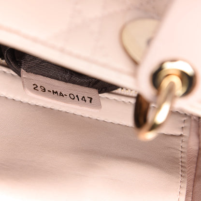 Christian Dior Lambskin Cannage Small Lucky Badges My Lady Dior Pink 9 of 10