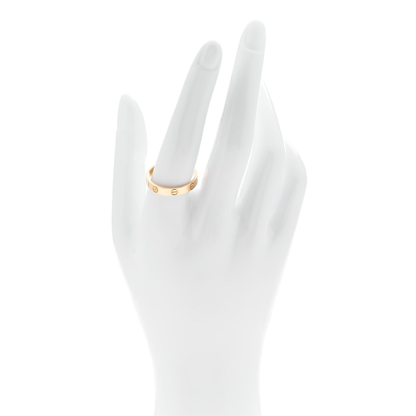 18K Yellow Gold 3.5mm LOVE Wedding Band Ring 61 9.5
