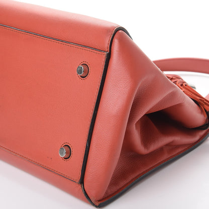 Celine Grained Calfskin Large Edge Shoulder Bag Orange 15 of 15