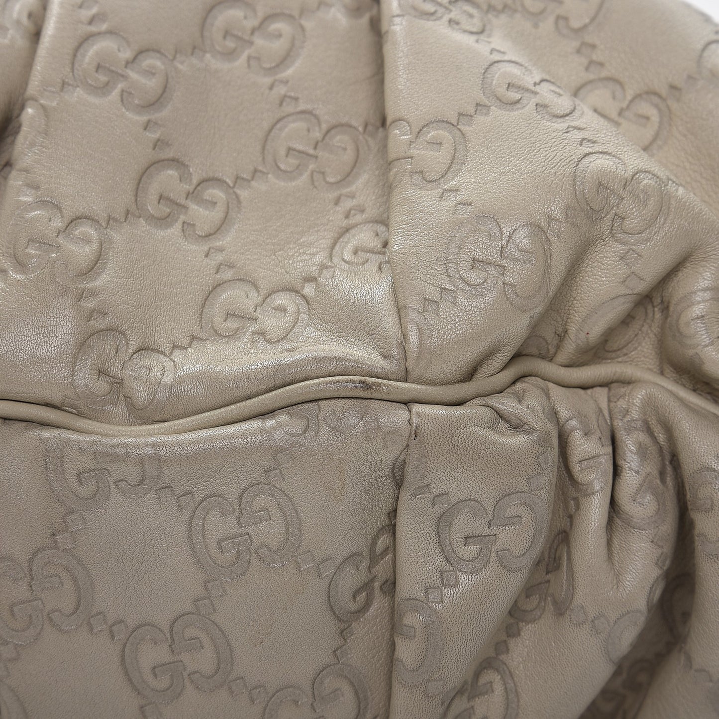 Guccissima Medium Hysteria Top Handle Bag Off White