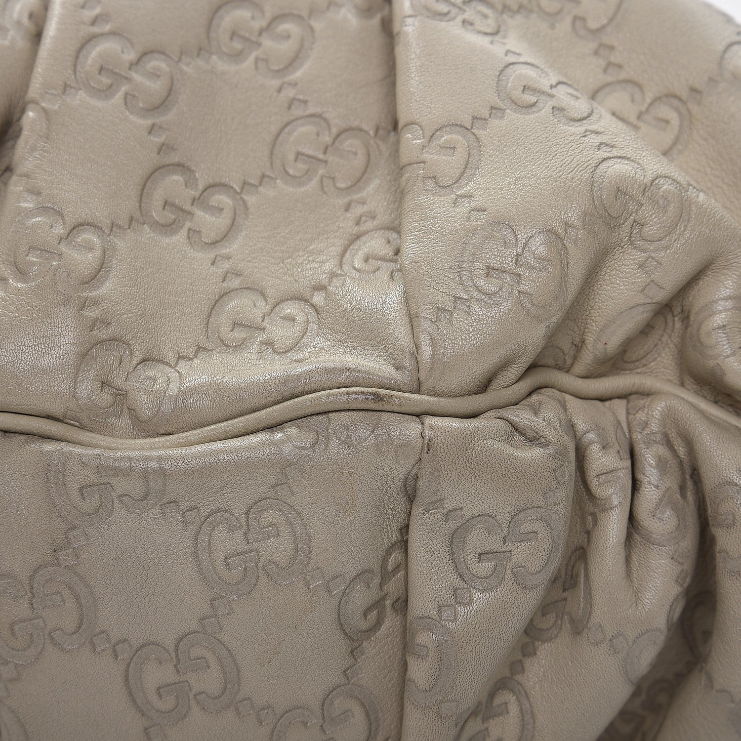 Gucci Guccissima Medium Hysteria Top Handle Bag Off White 9 of 10