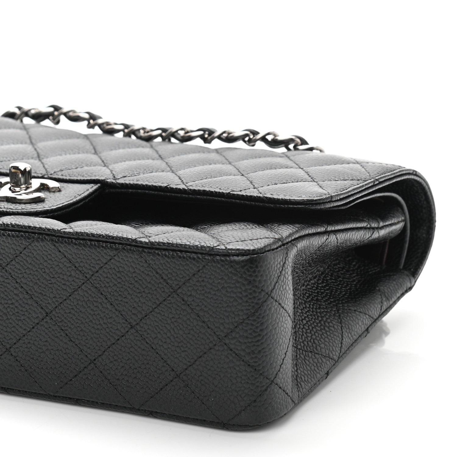Chanel Caviar Quilted Medium Double Flap Black 10 of 11
